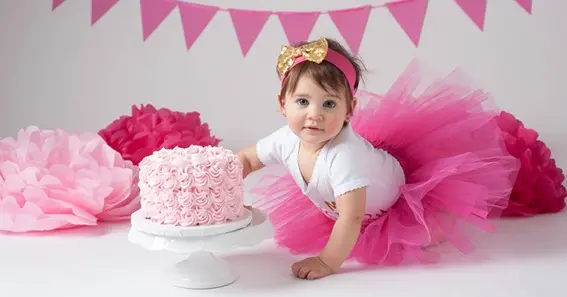 unique birthday cake for baby girl